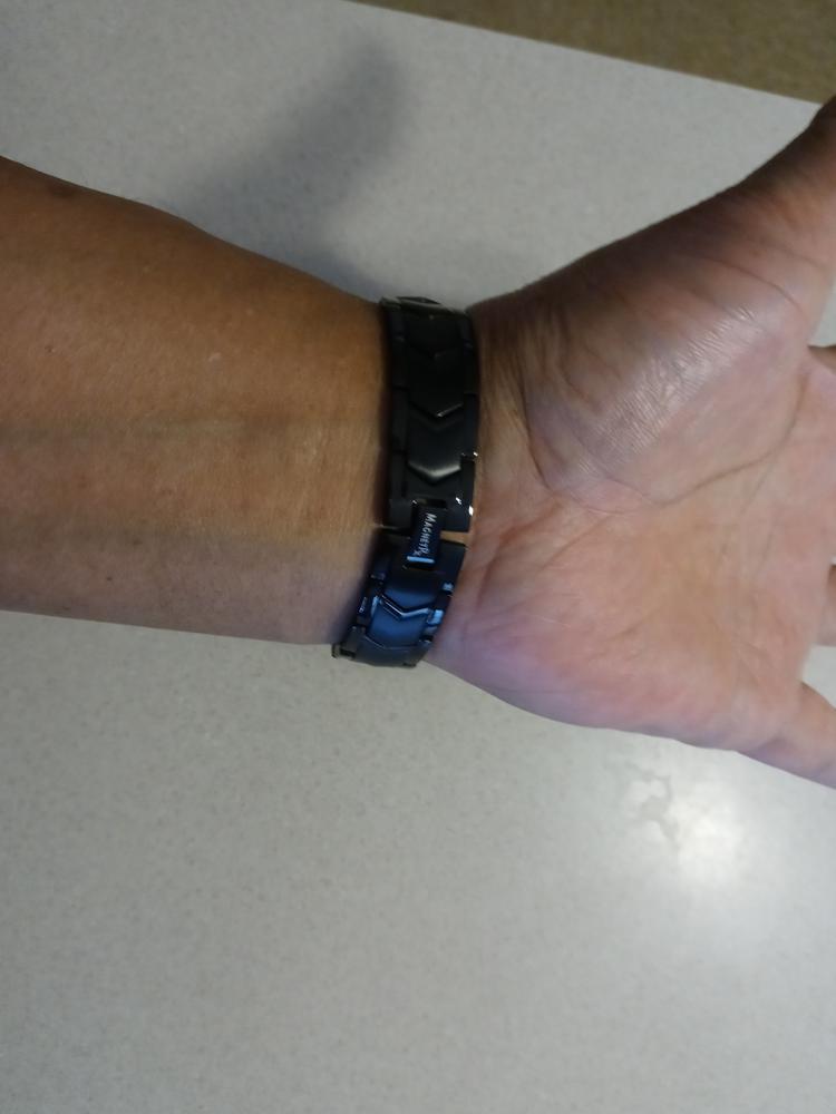 Ultra Strength Magnetic Therapy Bracelet Black Arrow Chain - Customer Photo From Jeffery v