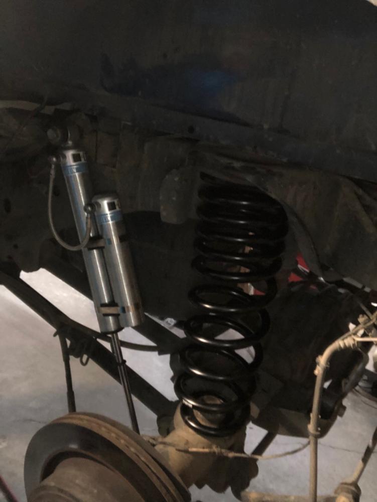 Bilstein 6112 Strut & Spring + Rear 5160 Reservoir Shocks Set for 2009-2018 Ram 1500 4WD w/0-2.8" lift - Customer Photo From Francis Wilson