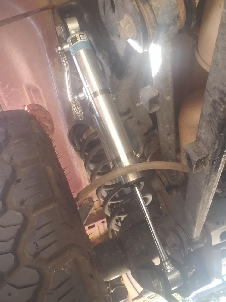 Bilstein 6112 Strut & Spring + Rear 5160 Reservoir Shocks Set for 2009-2018 Ram 1500 4WD w/0-2.8" lift - Customer Photo From Russell Toman