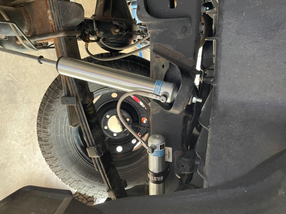 Bilstein 5160 w/ Remote Reservoir Shocks Rear Pair for 2005-2023 Toyota Tacoma 4WD RWD 6 Lug - Customer Photo From Matt Weeks