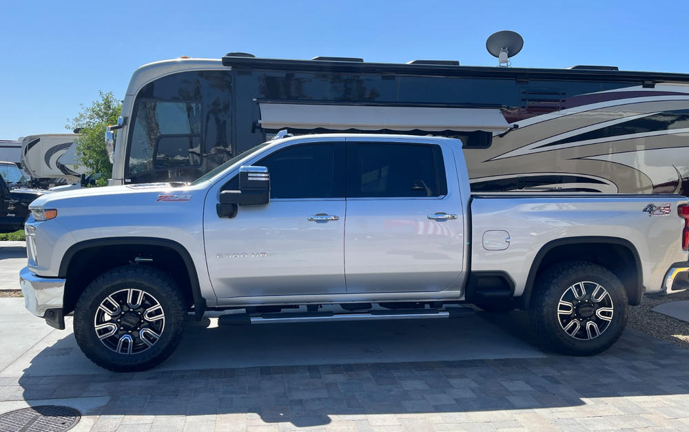 Bilstein 5160 w/ Remote Reservoir Shocks Front Pair for 2011-2021 Chevrolet Silverado 2500 HD 4WD RWD - Customer Photo From Robert Bartley