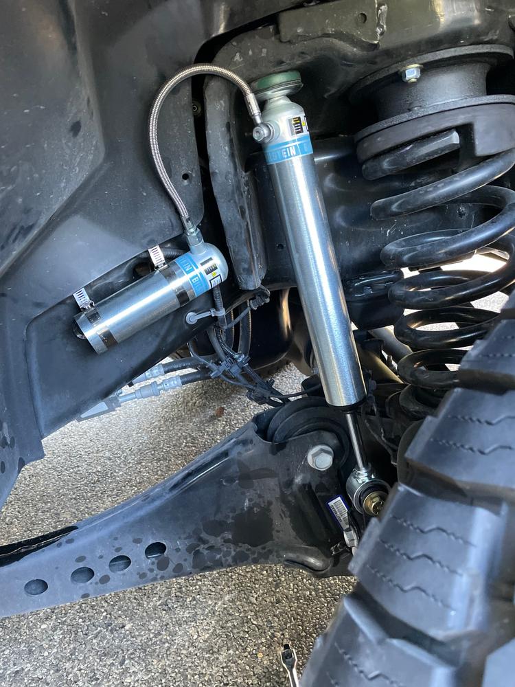 Bilstein 5160 w/ Remote Reservoir Shocks Rear Pair for 2013-2022 Ram 3500 4WD - Customer Photo From Matt