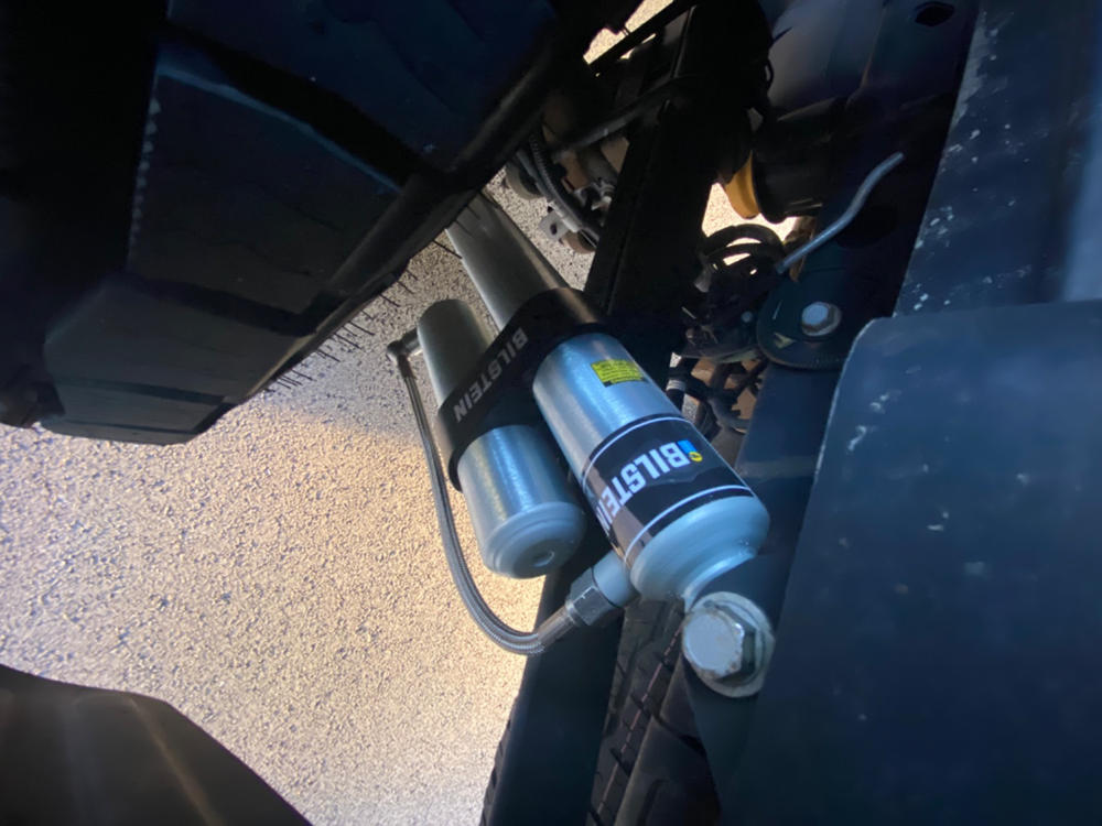 Bilstein 6112 Strut & Spring Assembled + Rear 5160 Reservoir Shocks Set for 2021-2023 Ford F150 4WD - Customer Photo From Chad Gibson