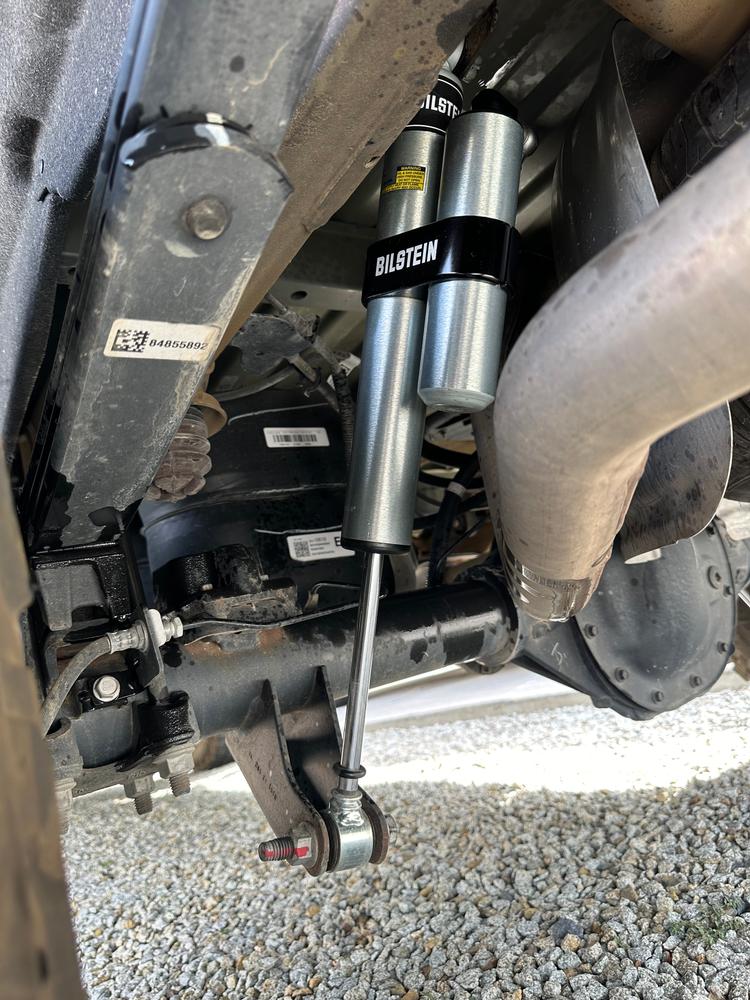 Bilstein 6112 Strut & Spring Assembled + Rear 5160 Reservoir Shocks Set for 2019-2024 Chevrolet Silverado 1500 Trail Boss 4WD - Customer Photo From Jacob