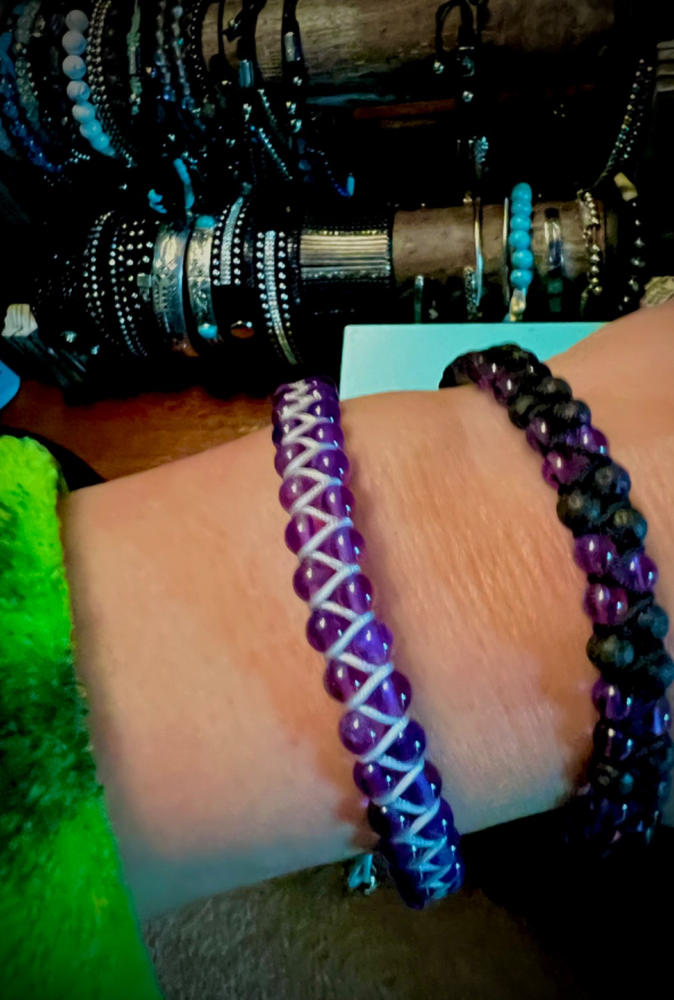 Amethyst | .925 Sterling Silver | Vitality Bracelet - Customer Photo From Krysta S.