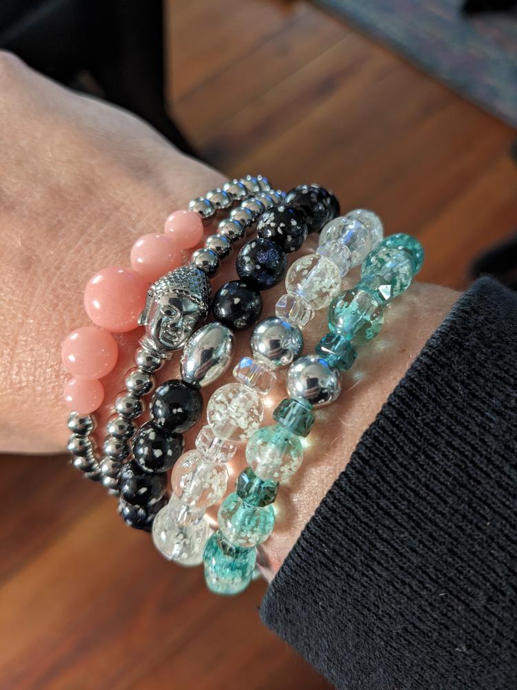 Coral | Silver | Lumos Ceramic Expression Bracelet - Customer Photo From Alissa