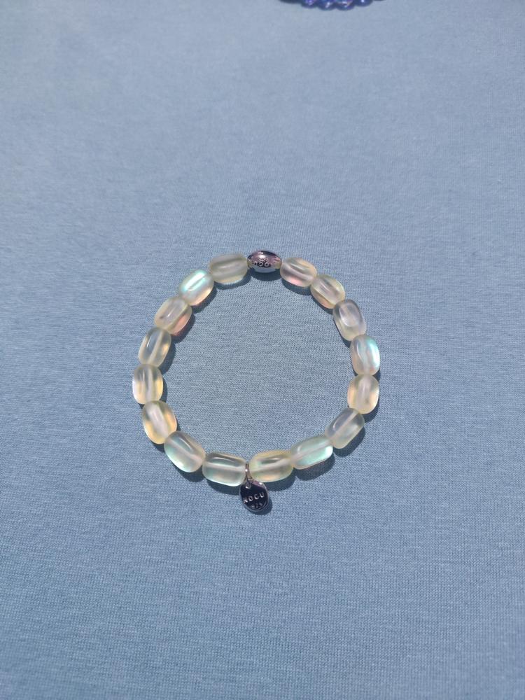 Canary | .925 Sterling Silver | Mermaid Glass Pebble Bracelet - Customer Photo From Sivan Reinstein