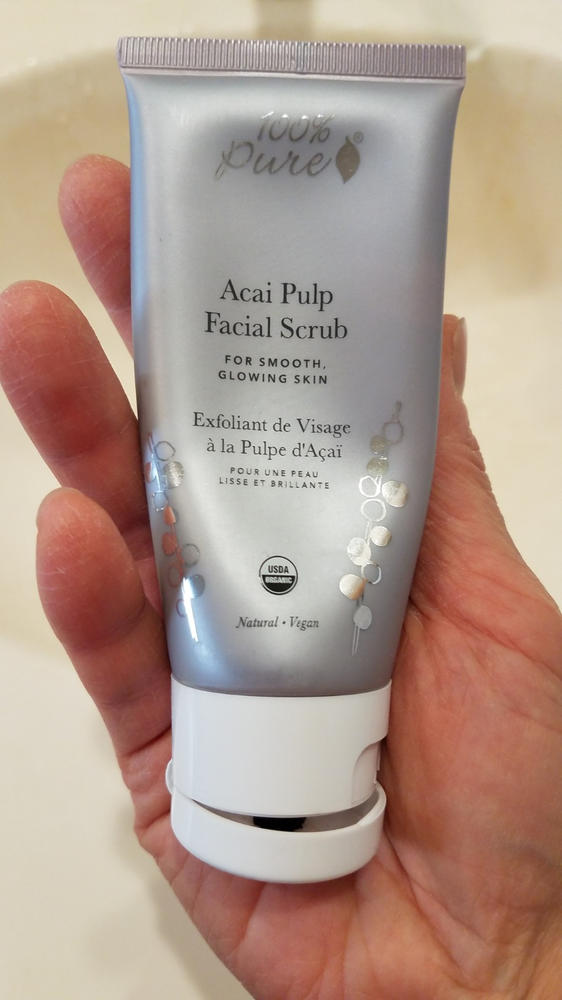 Acai Pulp Facial Scrub - Customer Photo From soyeon yang