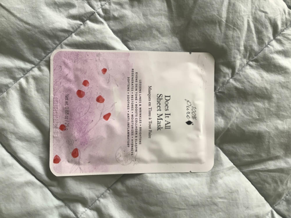 Does It All Sheet Mask - Customer Photo From Brenna Outlaw