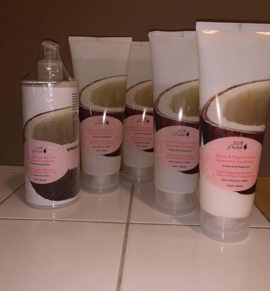 Honey and Virgin Coconut Restorative Shampoo - Customer Photo From Taylor