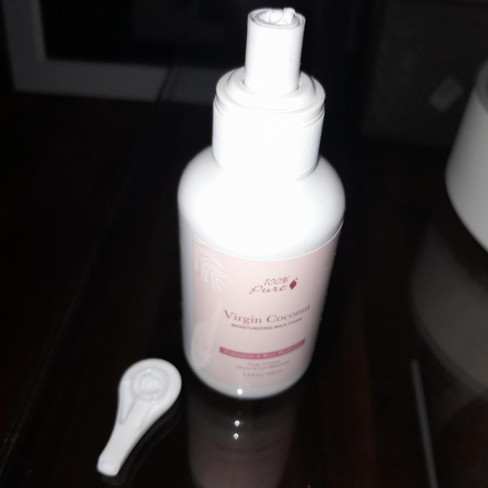Virgin Coconut Moisturizing Milk Foam - Customer Photo From Michelle 