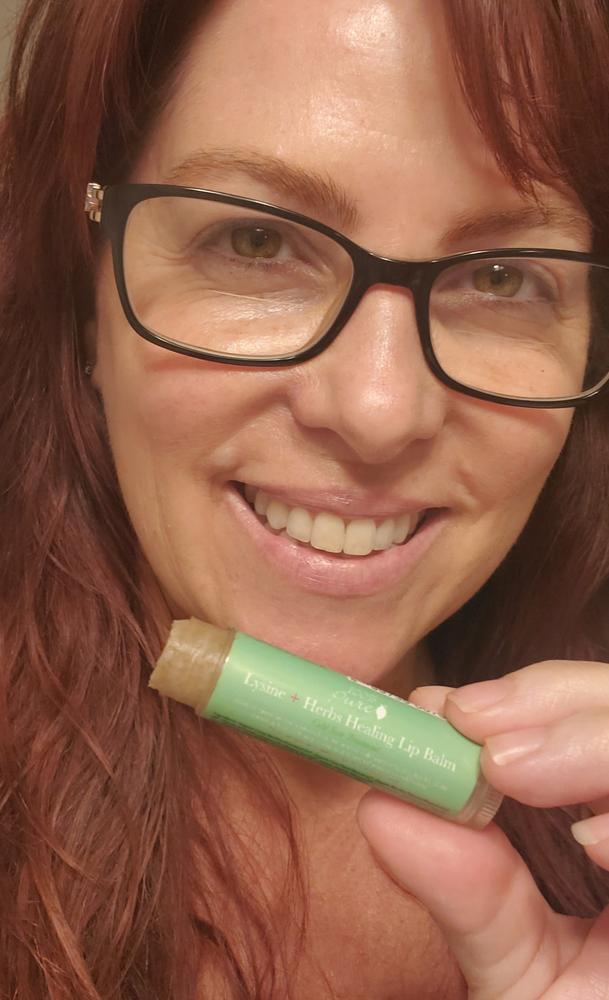 Lysine + Herbs Lip Balm - Customer Photo From Laura