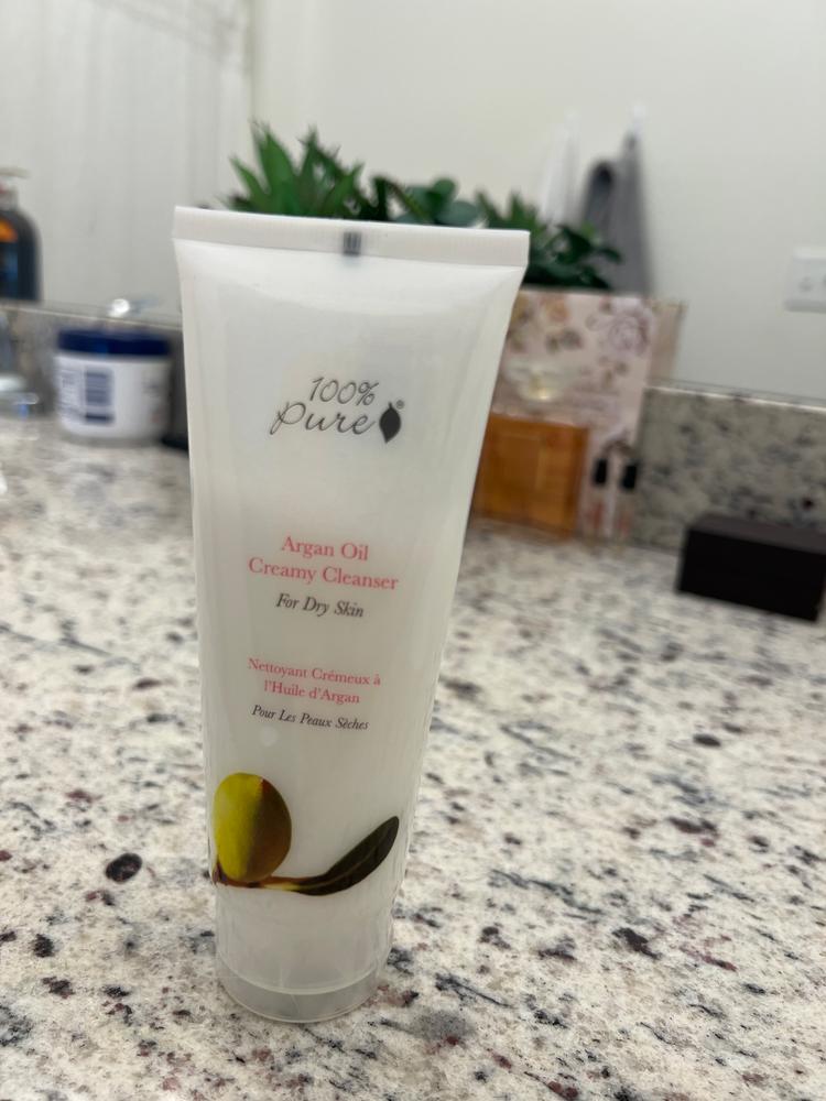 Argan Oil Creamy Cleanser - Customer Photo From Hailey Knoth 