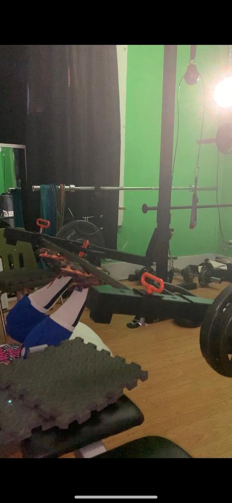 Lever Arms - Adjustable - Pair - Power Rack Attachment - Customer Photo From Camille Lucas