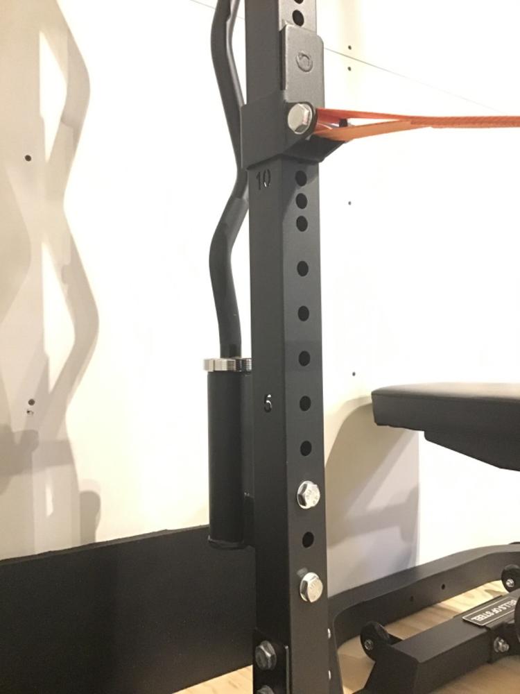 Vertical Mount Barbell Holder - Single -Rack Attachment - Customer Photo From Mike