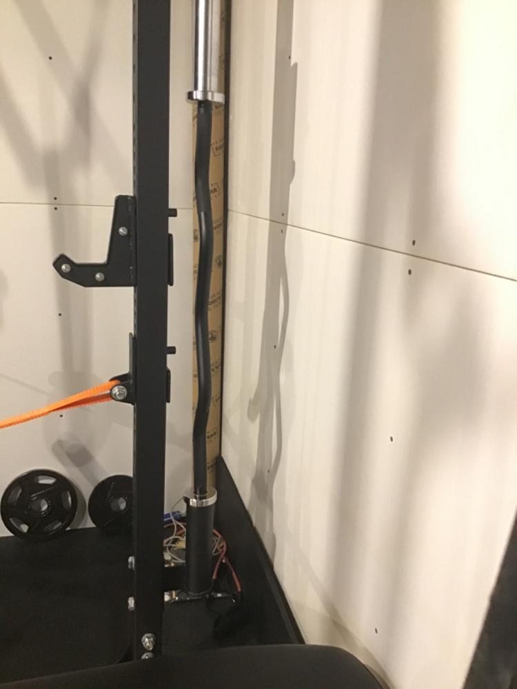 Vertical Mount Barbell Holder - Single -Rack Attachment - Customer Photo From Mike