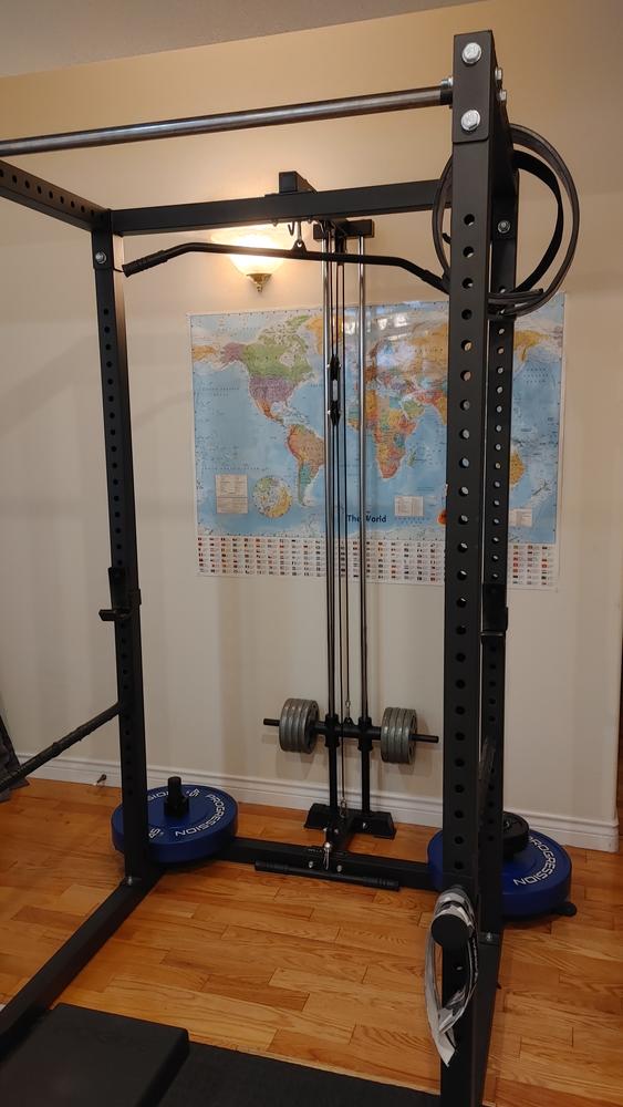 Rack Lat Pulldown / Row Attachment - Light Commercial/Residential Power Rack - Customer Photo From Cort