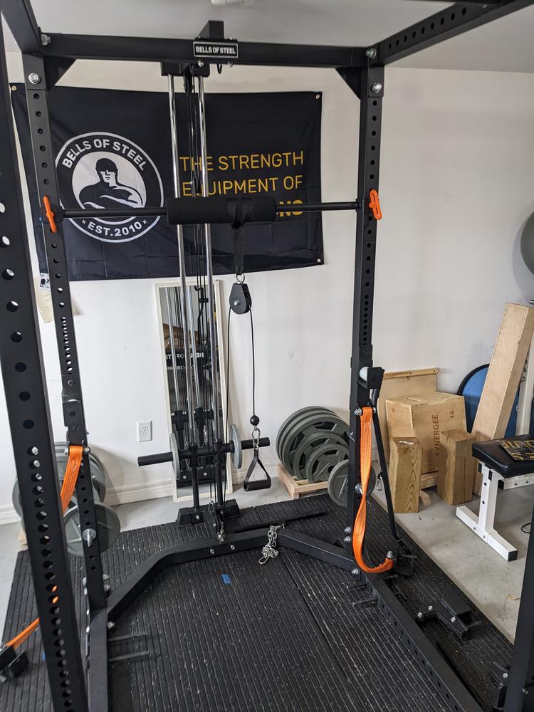 Rack Lat Pulldown / Row Attachment - Light Commercial/Residential Power Rack - Customer Photo From Greg