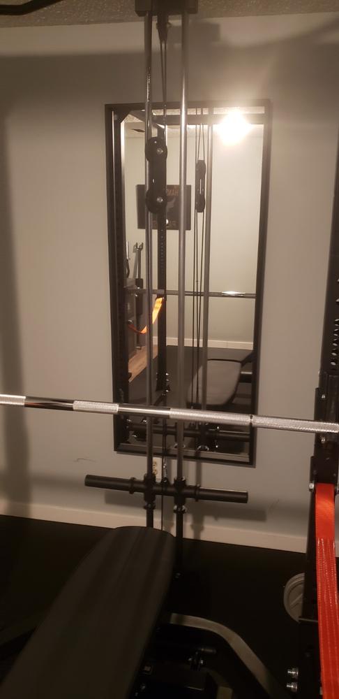 Rack Lat Pulldown / Row Attachment - Light Commercial/Residential Power Rack - Customer Photo From Michael Hanson