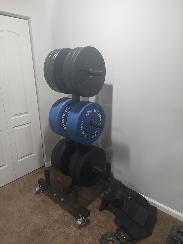 Bumper Plate Weight Tree and Bar Holder 2.0 - Customer Photo From Anonymous