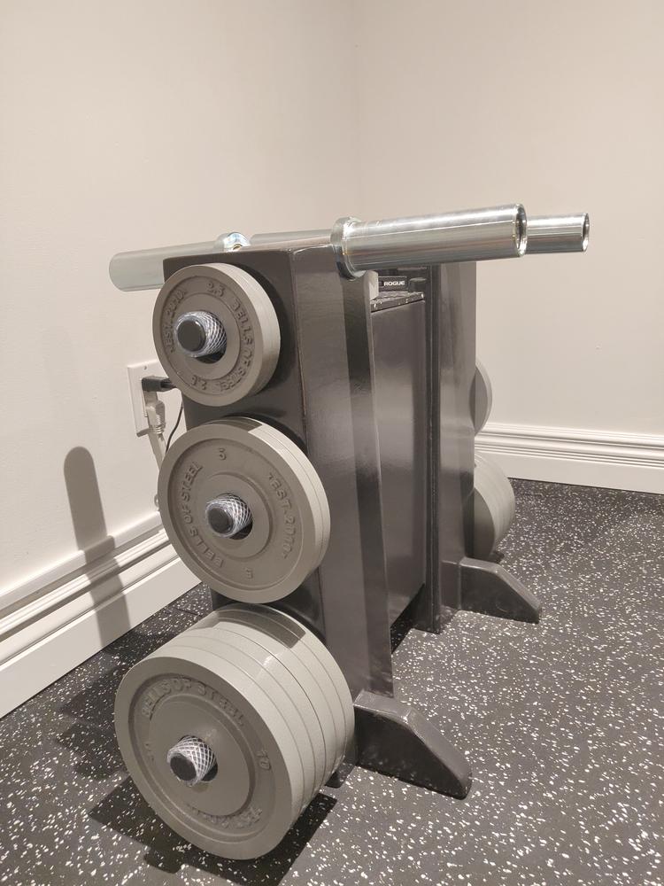 Machined Iron Olympic Weight Plates - Customer Photo From Jc