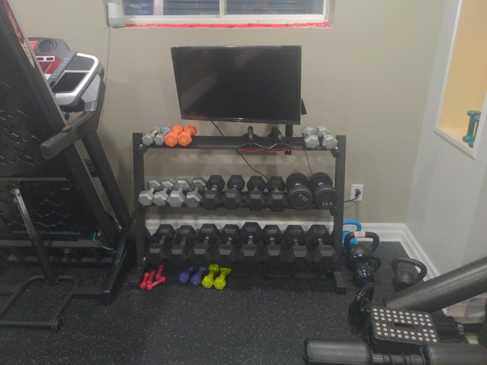 Residential Dumbbell Rack - Customer Photo From Anonymous