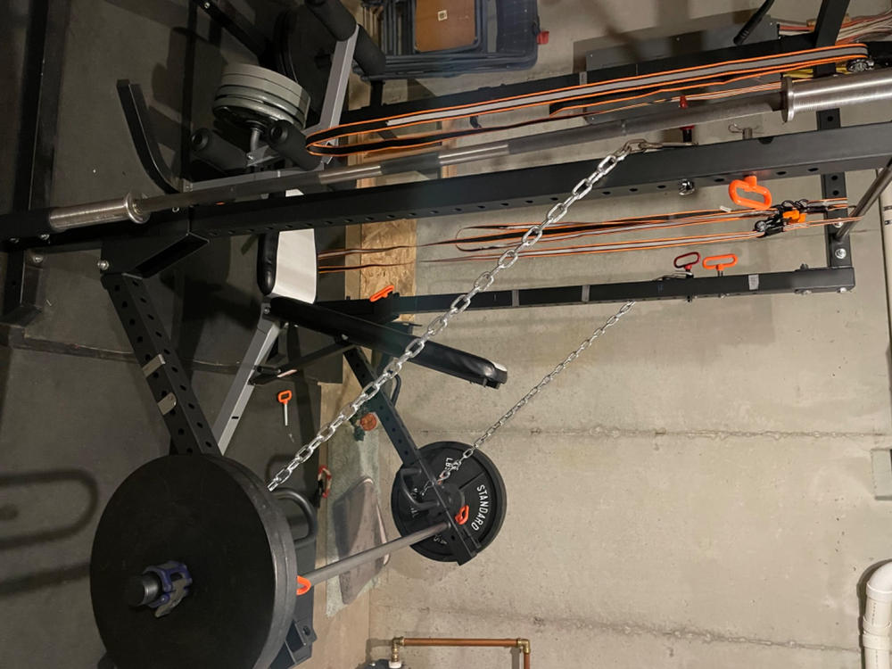 Adjustable Pullup Bar Rack Attachment - Customer Photo From Landon Cole