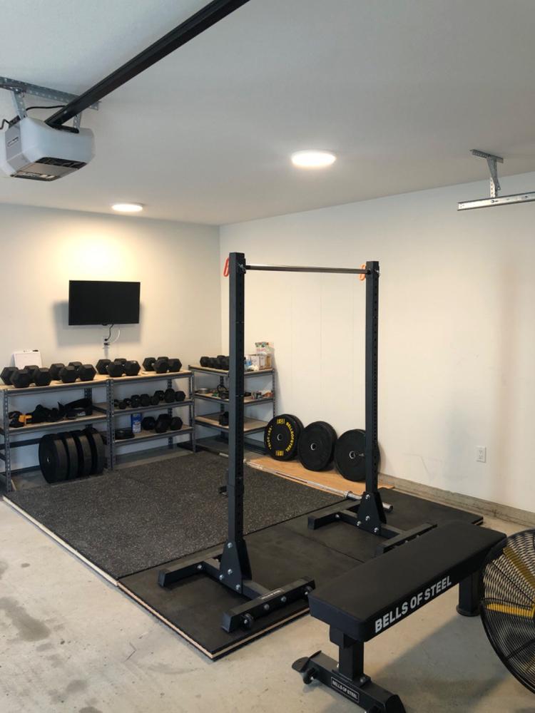 Adjustable Pullup Bar Rack Attachment - Customer Photo From Andrew Alpe