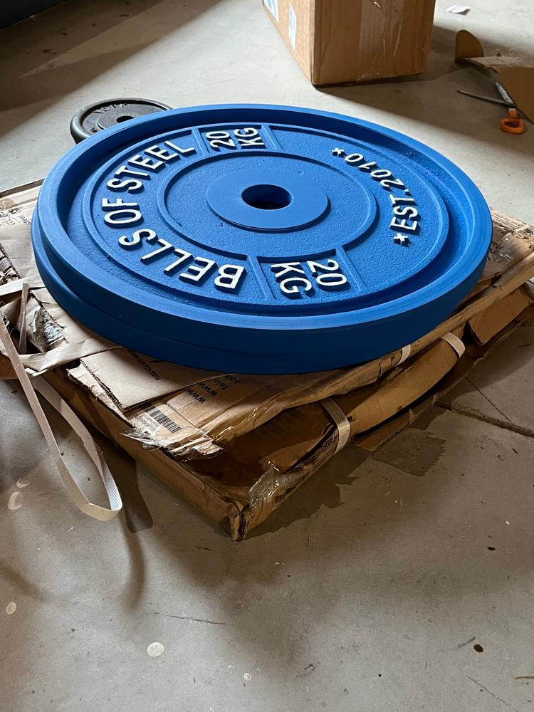 Competition Bumper Plates – KG - Customer Photo From Michael Talley