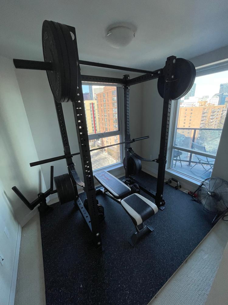 Hydra 3 x 3 inch Four Post Power Rack - Customer Photo From Colin Stewart