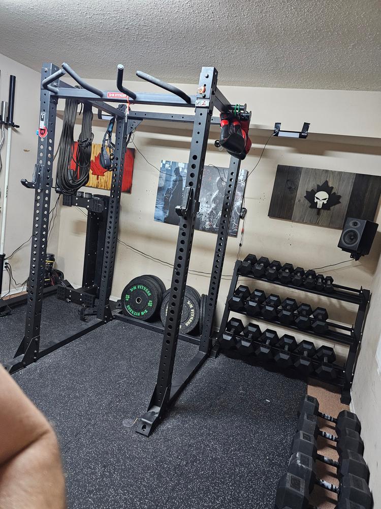 Straight Handle Rubber Hex Dumbbells - Customer Photo From Jason Werner