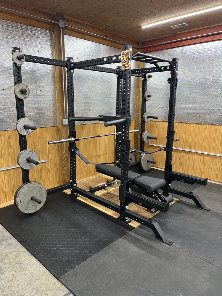 Manticore 3 x 3 Inch Four Post Power Rack - Customer Photo From Brent