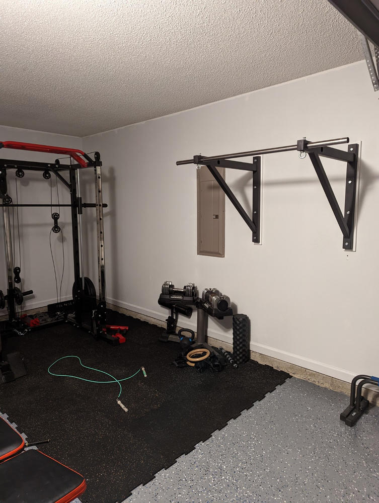 Adjustable Wall or Ceiling Mounted Pull Up Bar - Customer Photo From Scott Ardis