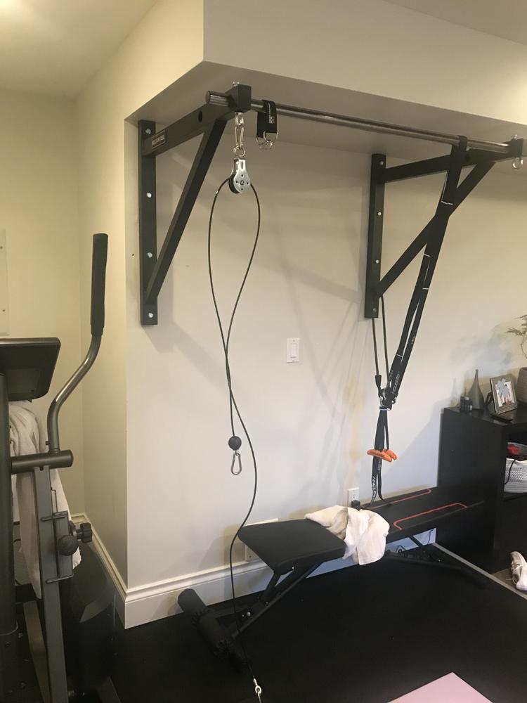 Adjustable Wall or Ceiling Mounted Pull Up Bar - Customer Photo From Ken FD