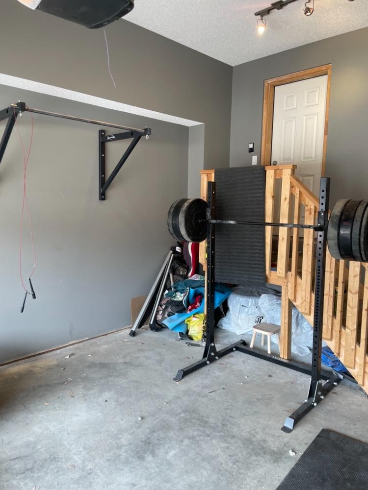 Adjustable Wall or Ceiling Mounted Pull Up Bar - Customer Photo From Cody Austin