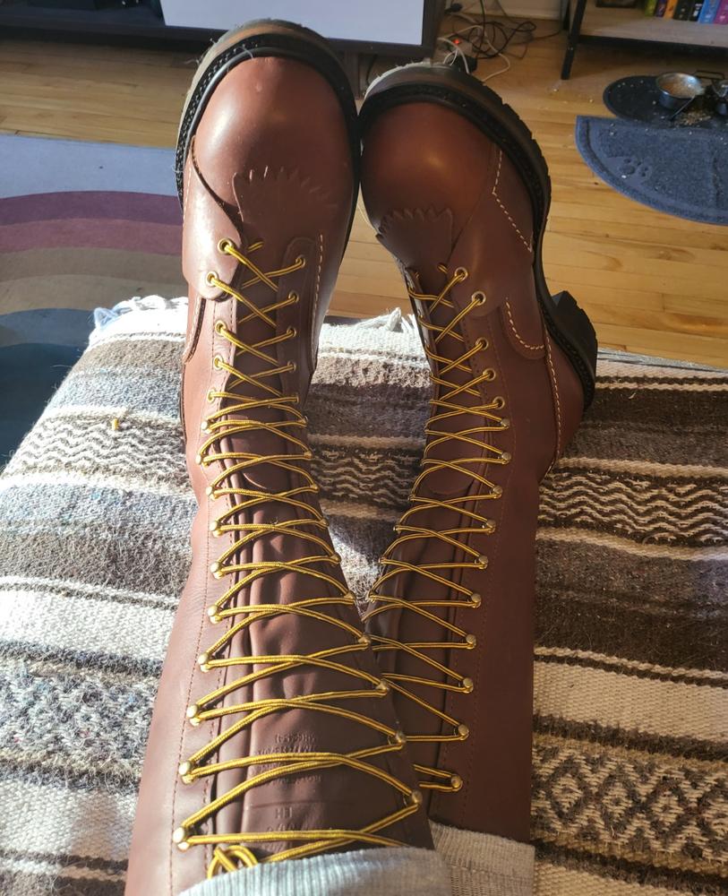Wesco 16" Leather Linemans boots - EHBR5716 -1270 With Steel Shank - Customer Photo From Martin Hickman