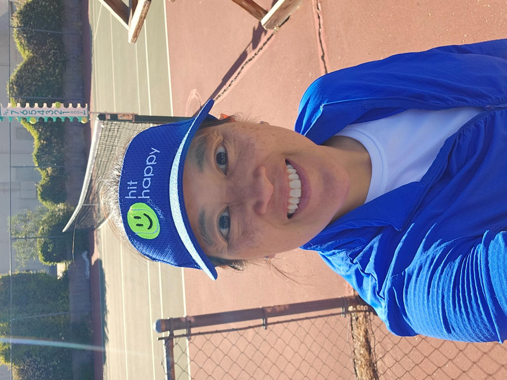 Hit Happy Mesh Tennis Visor - Customer Photo From Nettie T.