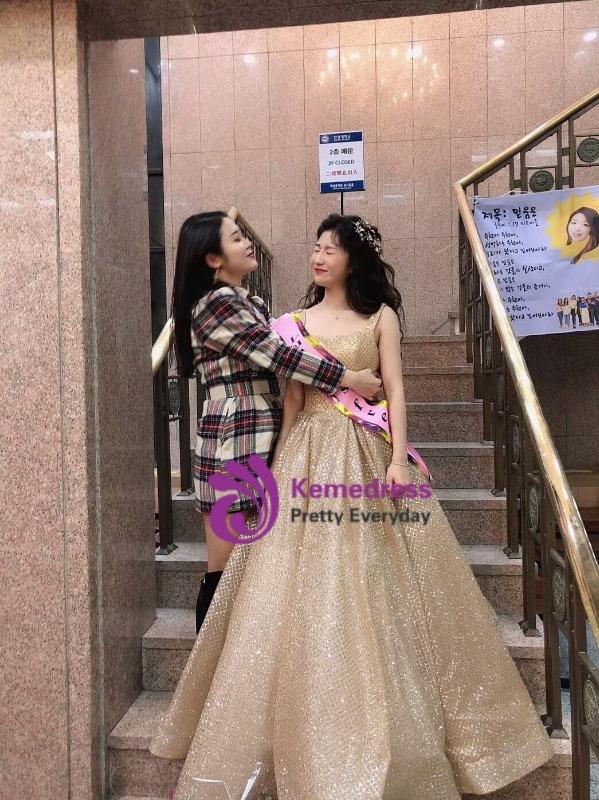 Ball Gown Sequins Gold Quinceanera Dress Sweet 16 Dresses With Pocket Ball Gown Sequins Gold Quinceanera Dress Sweet 16 Dresses With Pocket