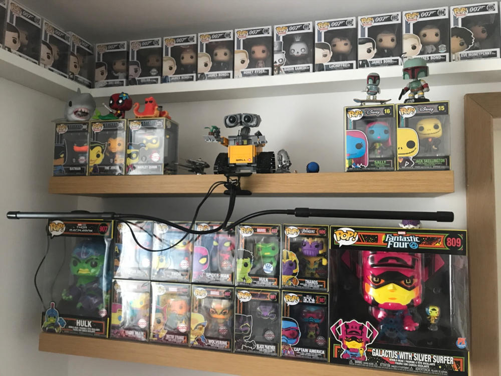 PPJoe Pop Protectors 4" [0.50mm Thick], UV Protection / Scratch Resistant, Funko Vinyl Protection [10 Pack] - Customer Photo From Joel Gray