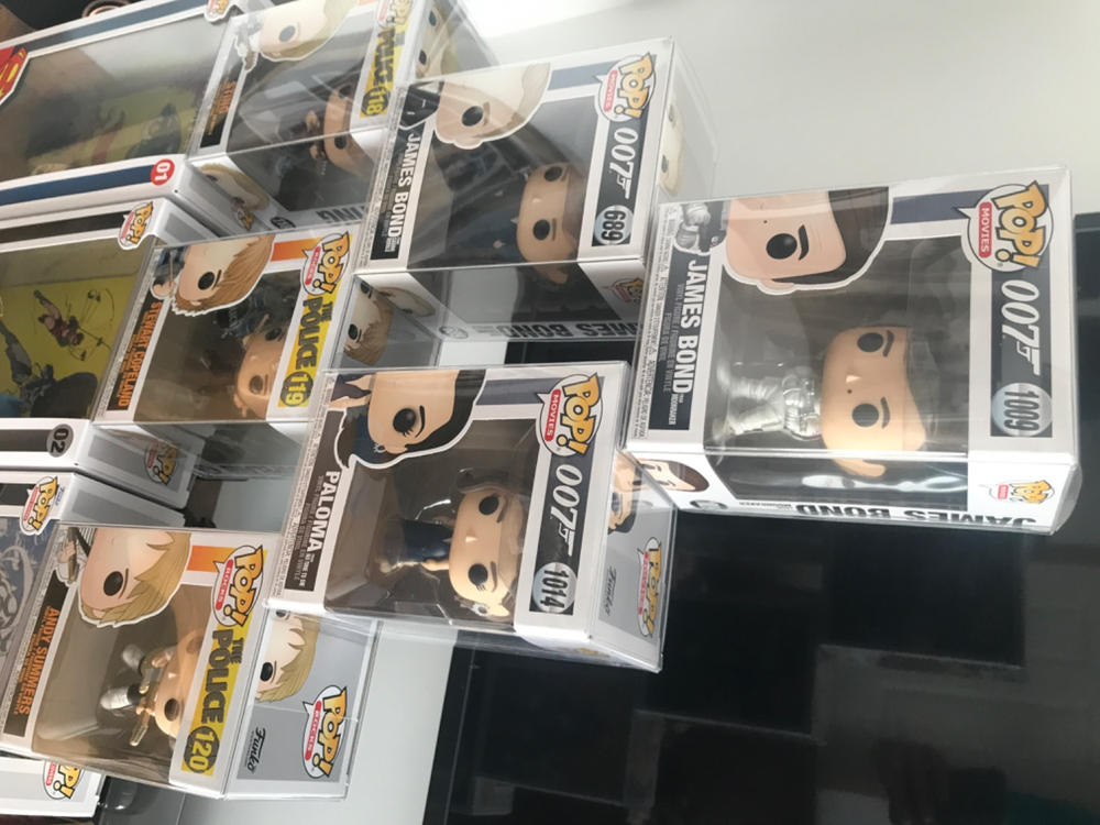 PPJoe Pop Protectors 4" [0.50mm Thick], UV Protection / Scratch Resistant, Funko Vinyl Protection [10 Pack] - Customer Photo From Joel Gray