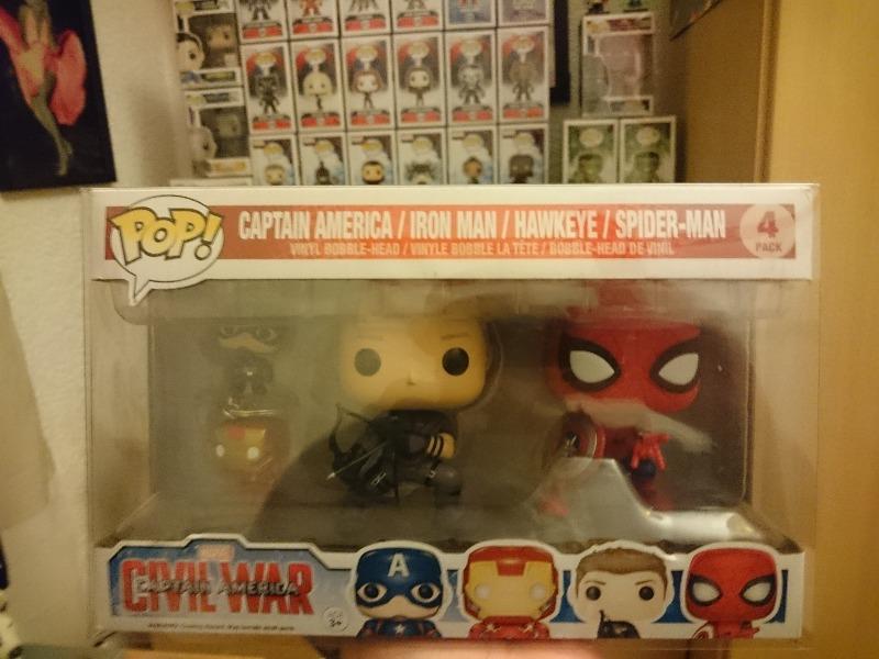 PPJoe Civil War 4 Pack (Key chain pack) Pop Protector, Rock Solid Funko Vinyl Protection - Customer Photo From "Ian H."
