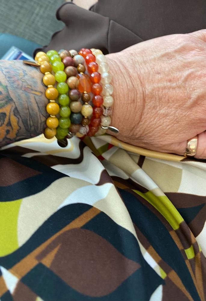 MEANINGFUL BITS | Monthly Bracelet Subscription - Customer Photo From Celeste Lyons