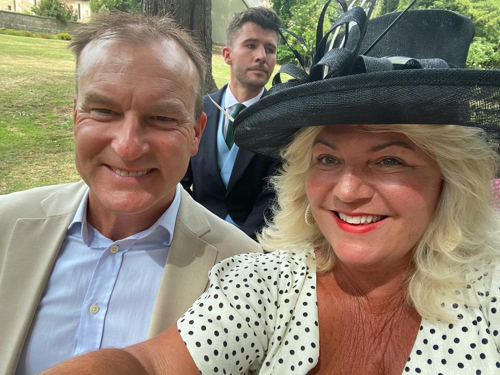 Classic Sinamay Black Wedding Hat - Customer Photo From Anonymous