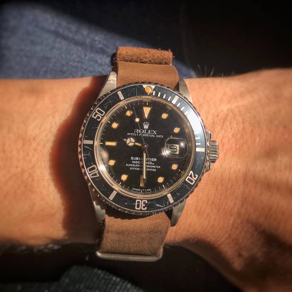 rolex datejust on nato strap