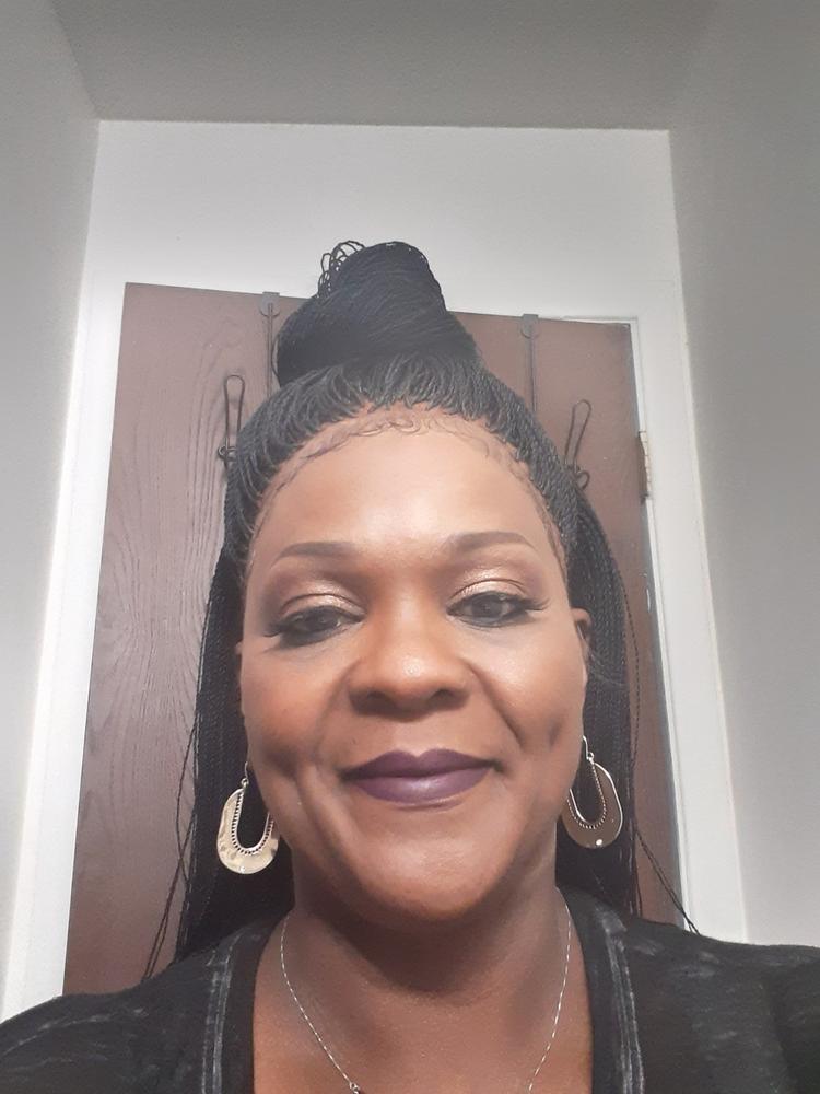 Amaka Frontal "Microtwists" Wig - Customer Photo From Pamela Gaines
