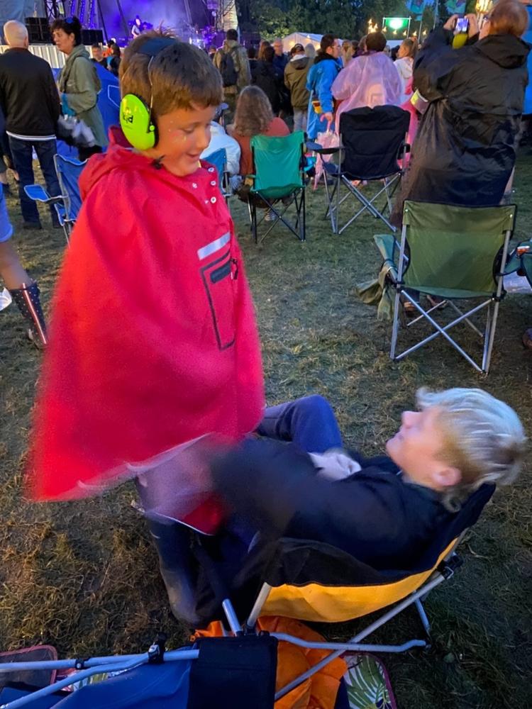 Rowanberry Red Poncho 3.0 - Customer Photo From Darren C.