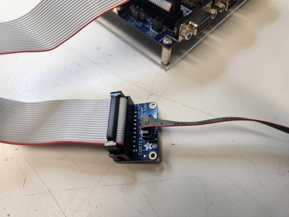 JTAG (2x10 2.54mm) to SWD (2x5 1.27mm) Cable Adapter Board - Customer Photo From Kris De Vos