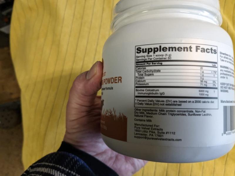 Colostrum Powder for Gut & Immune Health - Customer Photo From Ed OsworthEd Osworth