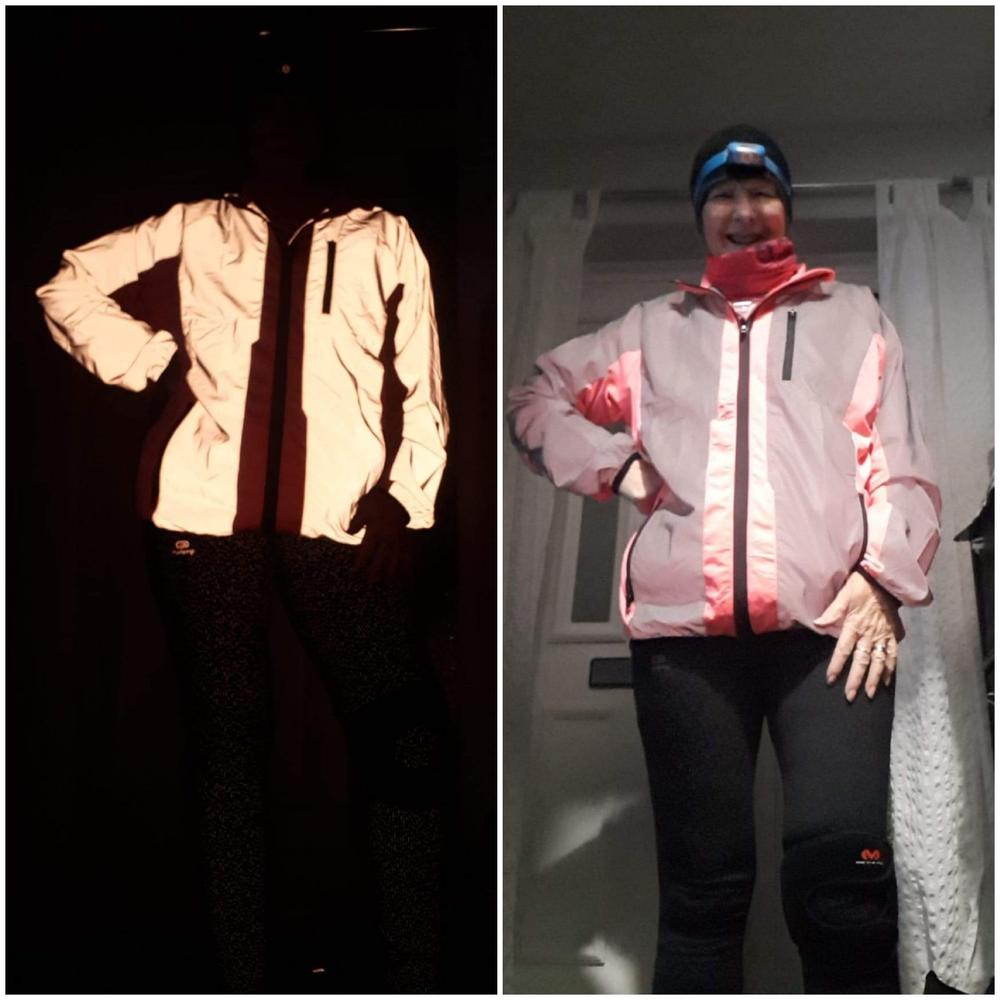 BTR High Visibility Reflective Cycling & Running Jacket. High Vis - Customer Photo From Lin Gossage
