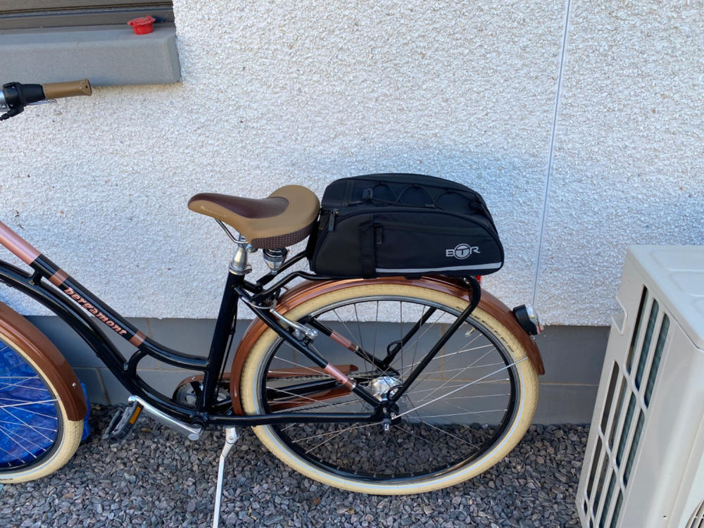BTR Waterproof Bicycle Rear Rack Pannier Bike Bag - Customer Photo From Donna Lawrie